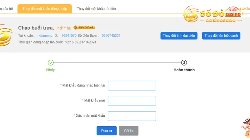 Thay đổi mật khẩu bảo mật thường xuyên để nâng cao sự an toàn